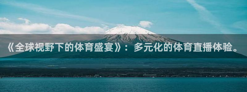 《全球视野下的体育盛宴》：多元化的体育直播体验。