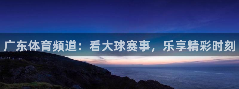 9球直播cba：广东体育频道：看大球赛事，乐享精彩时刻